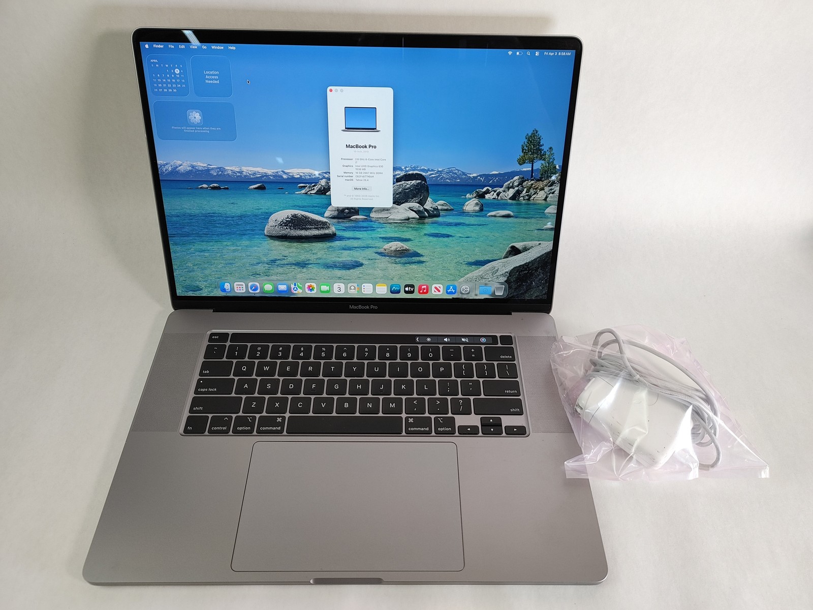 Apple MacBook Pro A2141 Core i7-9750H 2.60 GHz 16 GB DDR4 512 GB NVMe macOS
