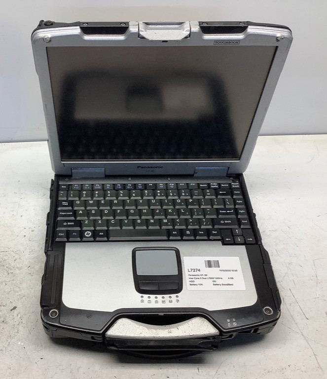 Panasonic CF-30 Intel Core 2 Duo L7500 1.6GHz 4 GB NO HDD