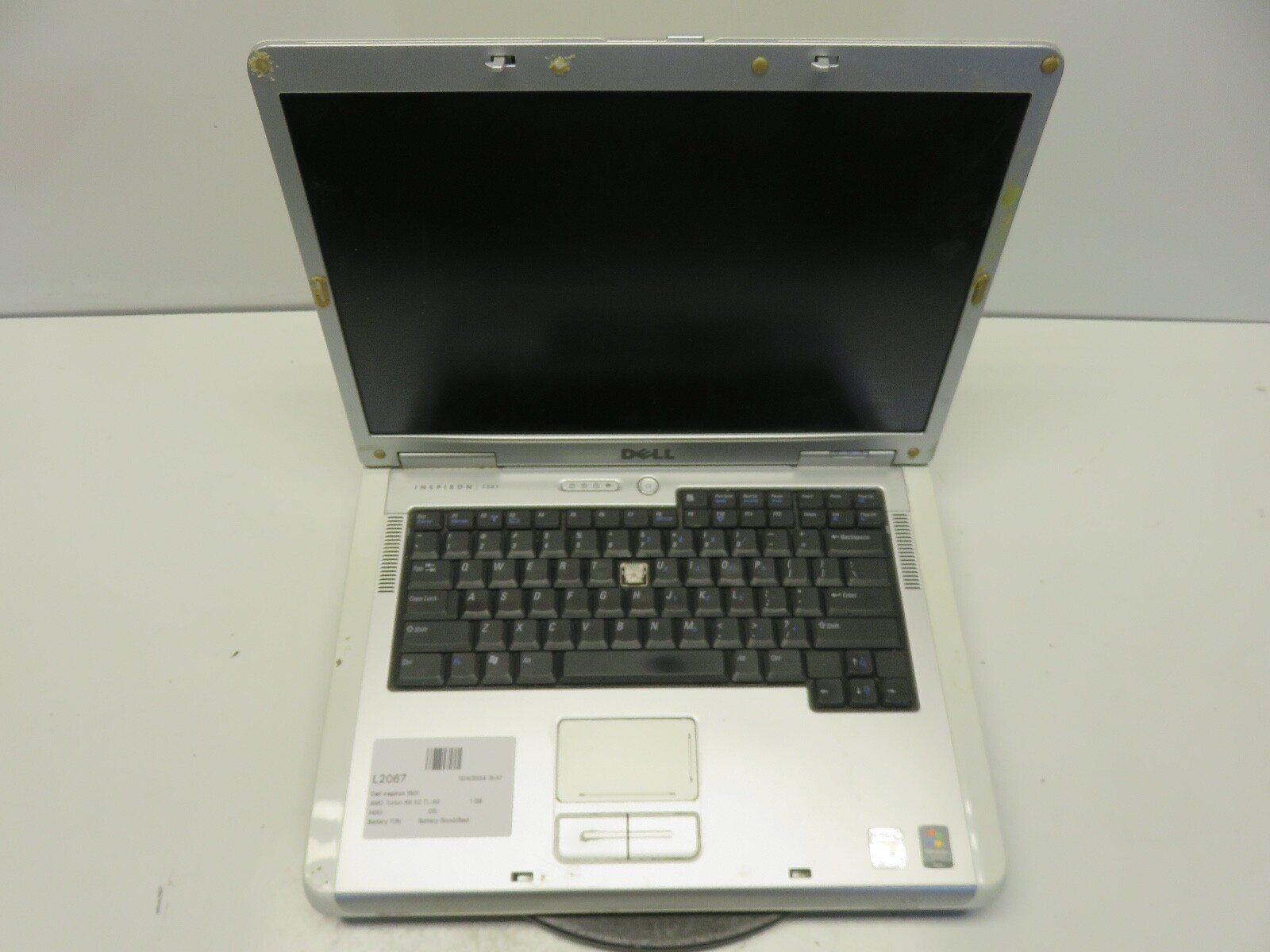 Dell Inspiron 1501 AMD Turion 64 X2 TL-50 1.6GHz 1 GB NO HDD No Batt