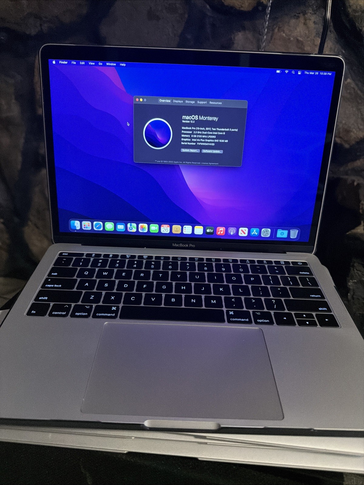 Apple MacBook Pro 13″ (256GB SSD, Intel Core i5 7th Gen., 2.30 GHz, 8GB RAM)…