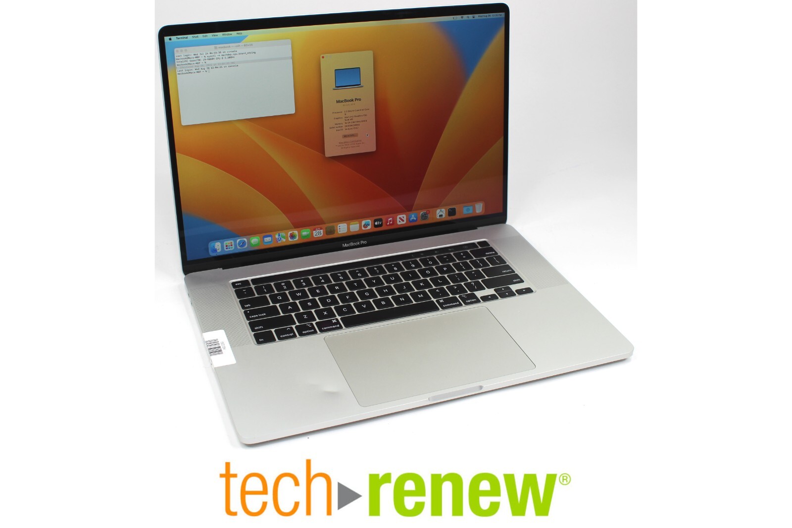 Apple MacBook Pro A2141 | i7/i9 9th Gen. | 500GB/1TB | 16GB RAM | Ventura macOS