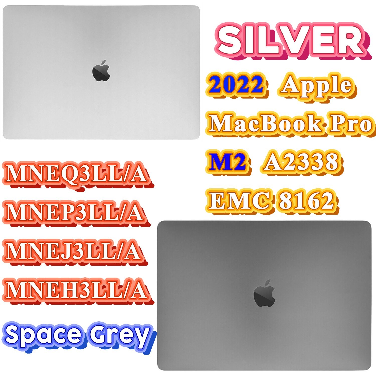 New 13.3 Apple MacBook Pro 13.3 M2 MNEP3LL/A 2022 EMC 8162 Retina LCD Display