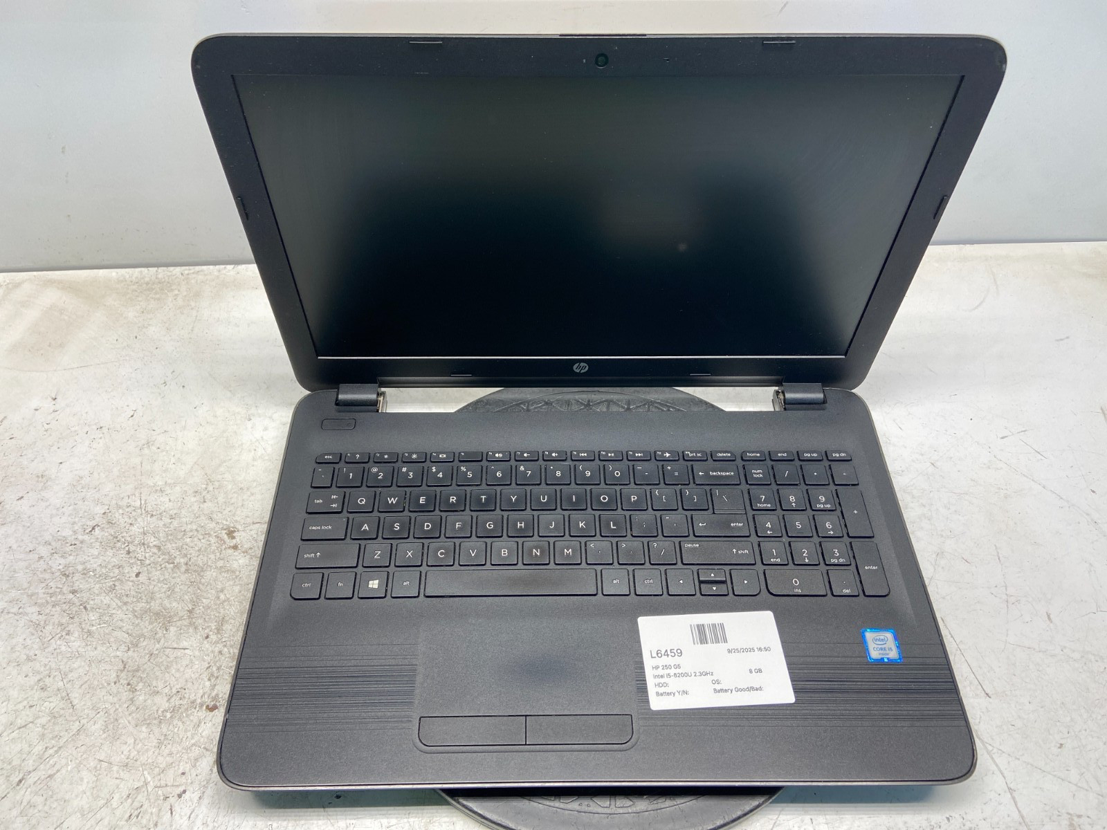 HP 250 G5 Intel i5-6200U 2.3GHz 8 GB NO HDD