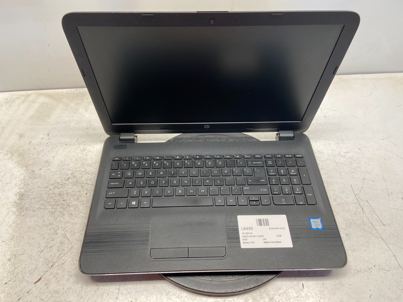 HP 250 G5 Intel i5-6200U 2.3GHz 8 GB NO HDD