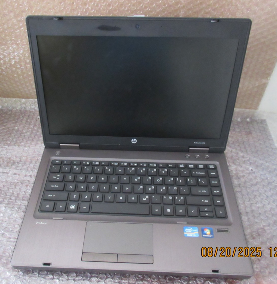HP PROBOOK 6450B w/ INTEL CORE i3 CPU 2.27 GHZ + 2GB | No Battery, NO OS |