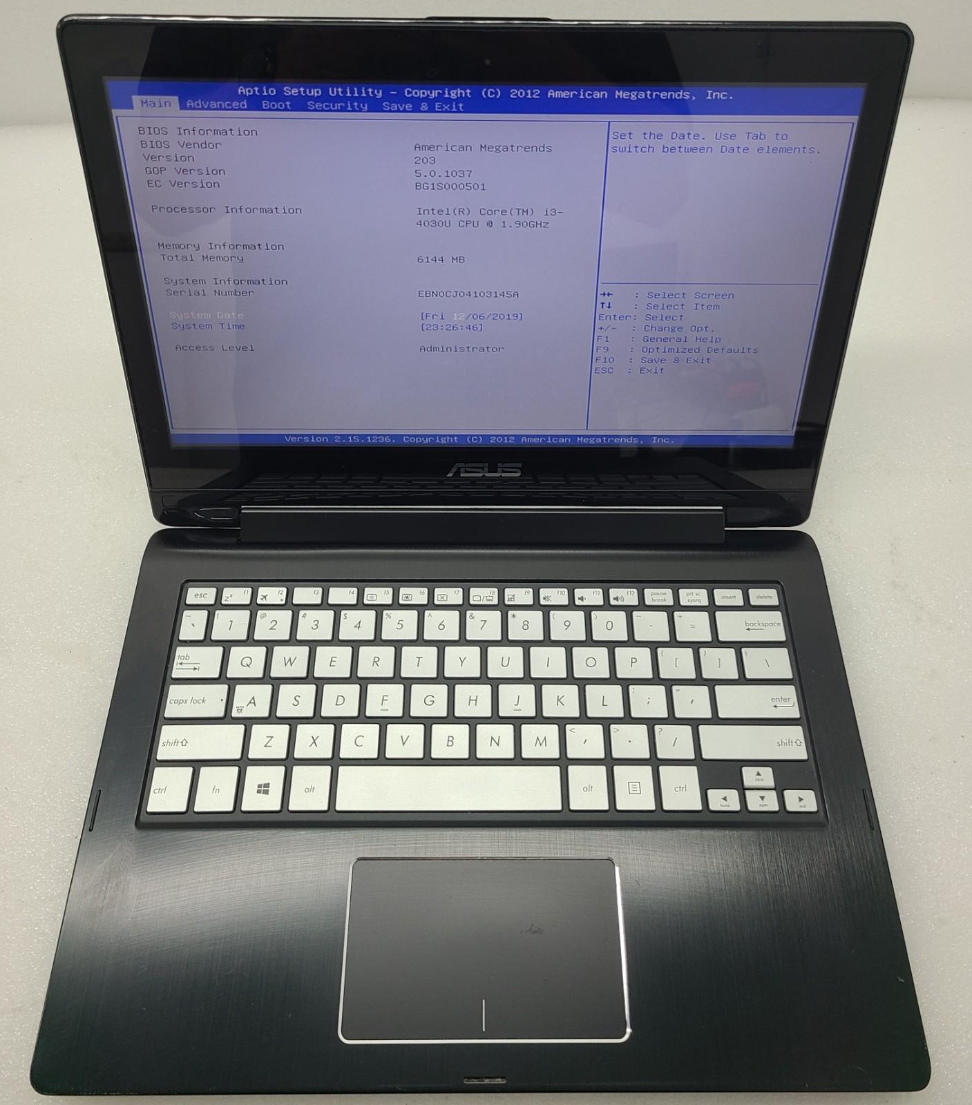 Asus Q302LA-BHI3T09 Laptop Intel I3-4030U 6GB Ram NO HD/OS (FL)