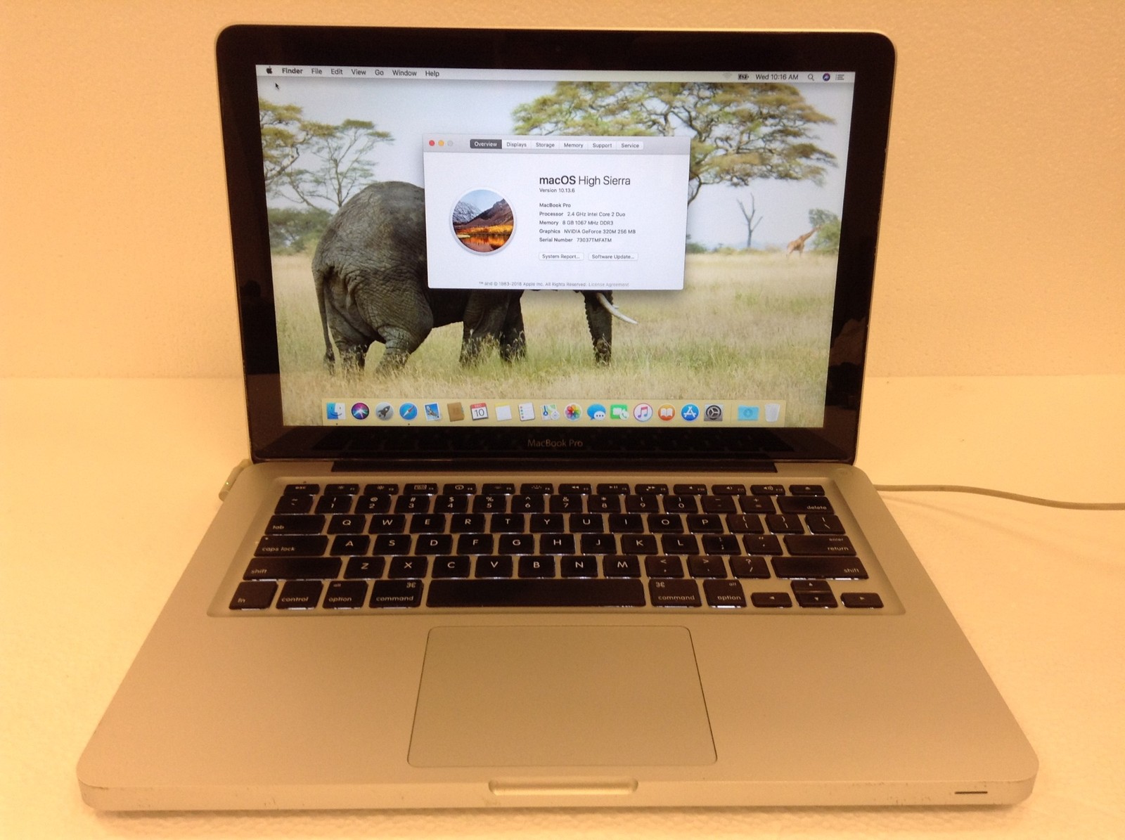 Apple MacBook Pro 13″ A1278 2.4GHz Core 2 Duo 8GB 250GB Early 2010 FREE SHIPPING