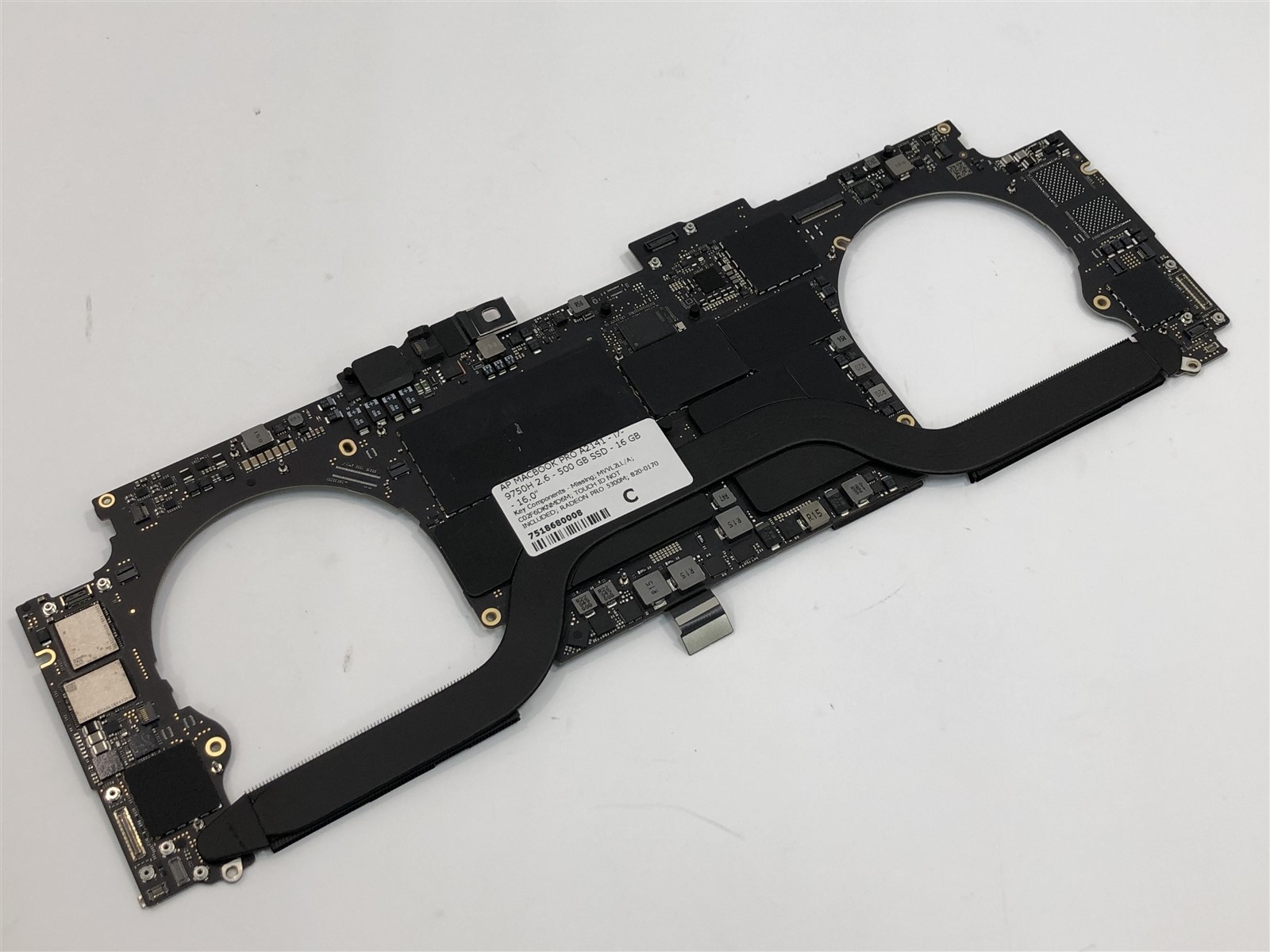 Apple MacBook Pro A2141 Logic Board i7-9750H 500GB 16GB Radeon 5300M 820-01700-A