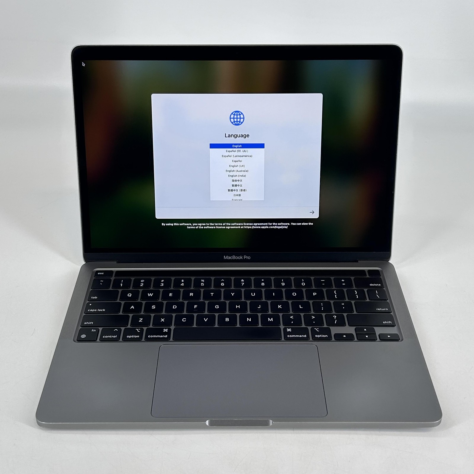 MacBook Pro 13 Gray 2020 3.2 GHz M1 8-Core CPU/GPU 8GB 256GB Good – Blue Spots