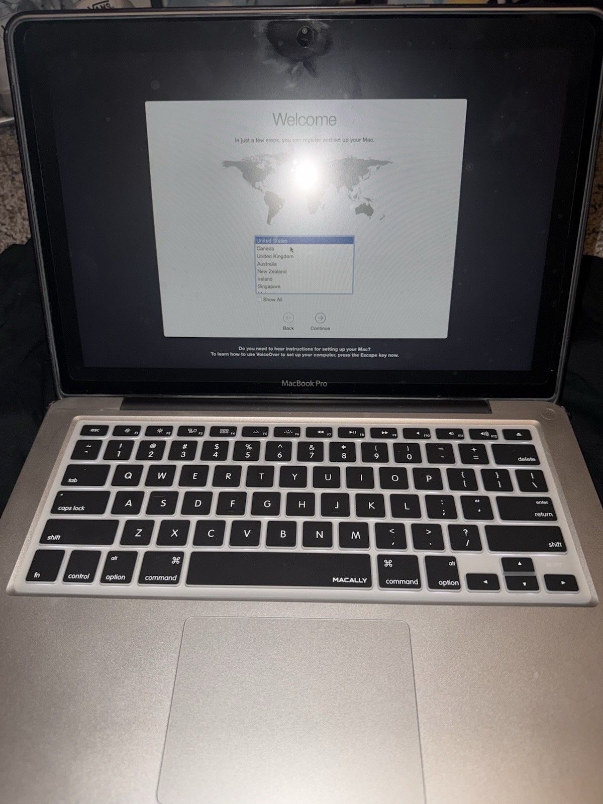 Apple MacBook Pro 13″ Laptop Silver Built-in Webcam with Case and Charger Bundle