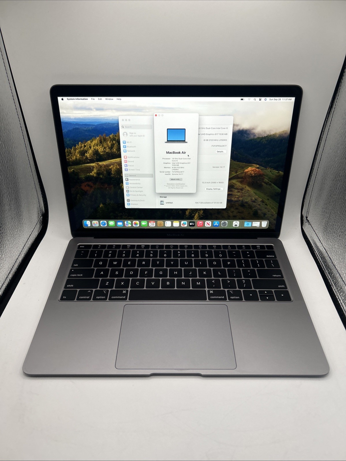Apple MacBook Air 13.3” Retina – i5 8GB RAM, 128GB SSD, Gray, Good Shape