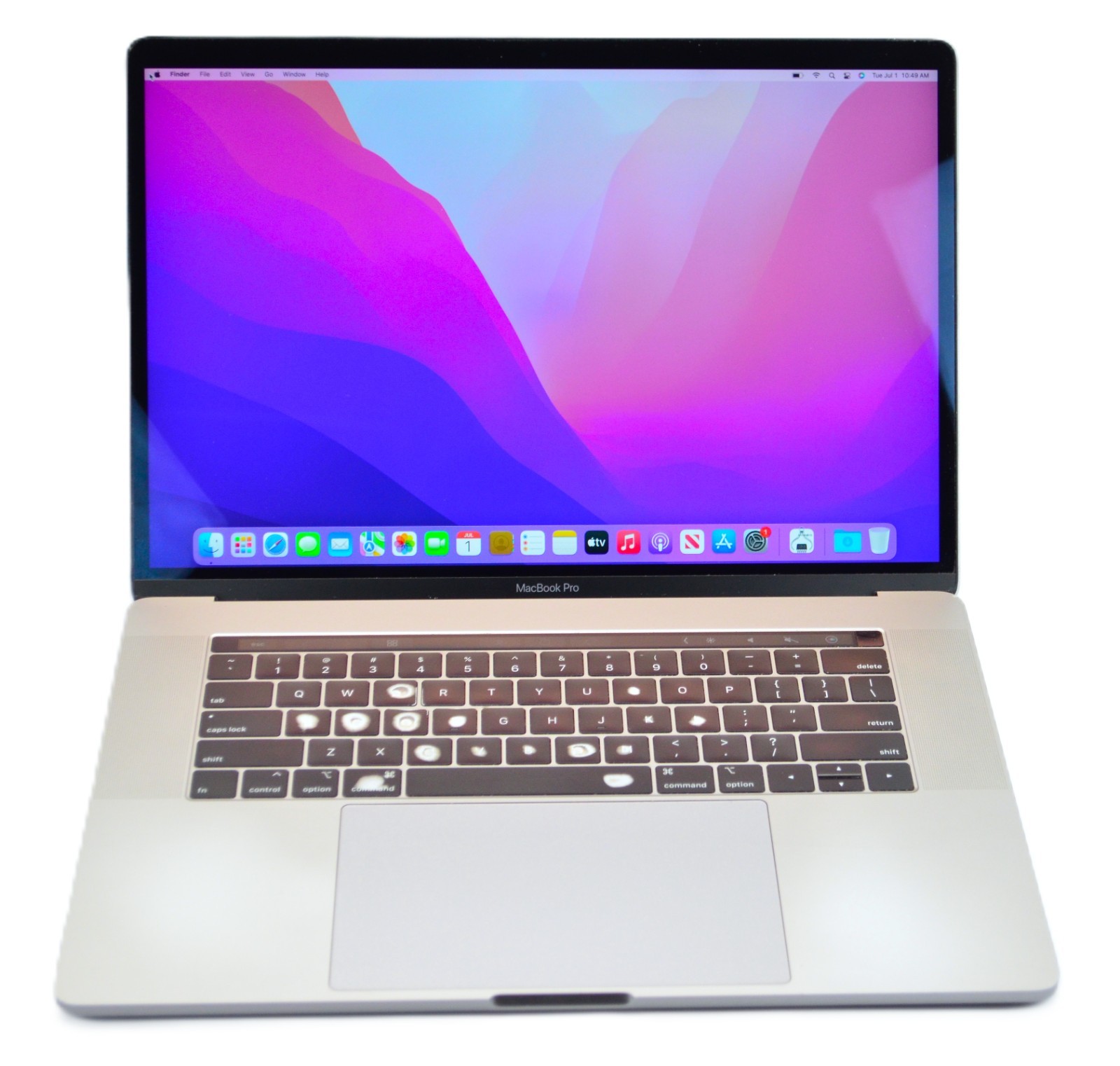 Apple MacBook Pro 15″ Intel Core i7 16GB RAM 250GB SSD Space Gray 2018 Keyboard!