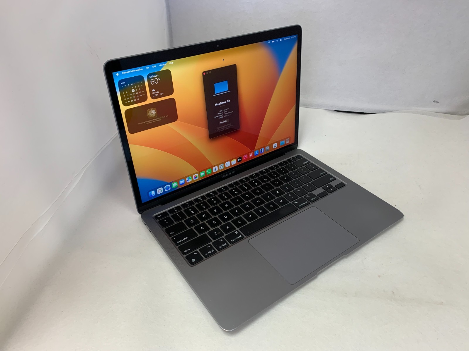 Apple MacBook Air M1 13″ 8c/7c 2020 16GB 256GB NVMe macOS Tahoe 26.4