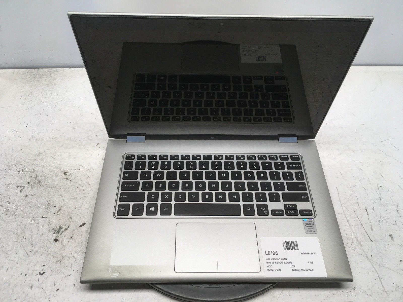 Dell Inspiron 7348 Intel i5-5200U 2.2GHz 4 GB NO HDD