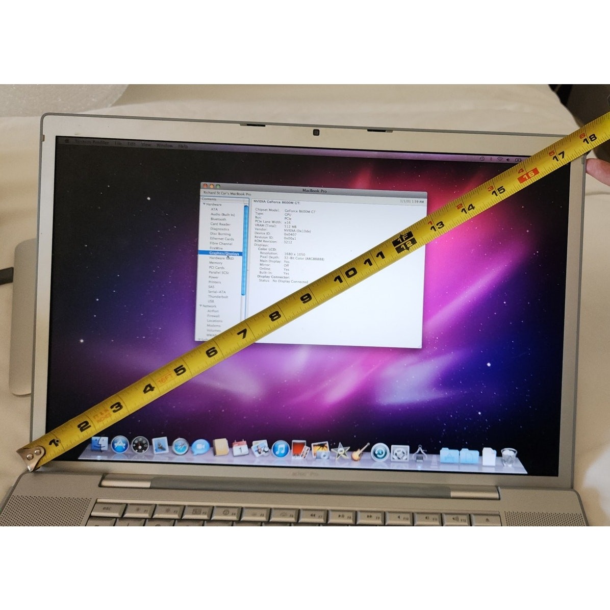 THE BEHEMOTH | Apple MacBook Pro 17″ A1261 | 512MB VRAM | Snow Leopard Survivor