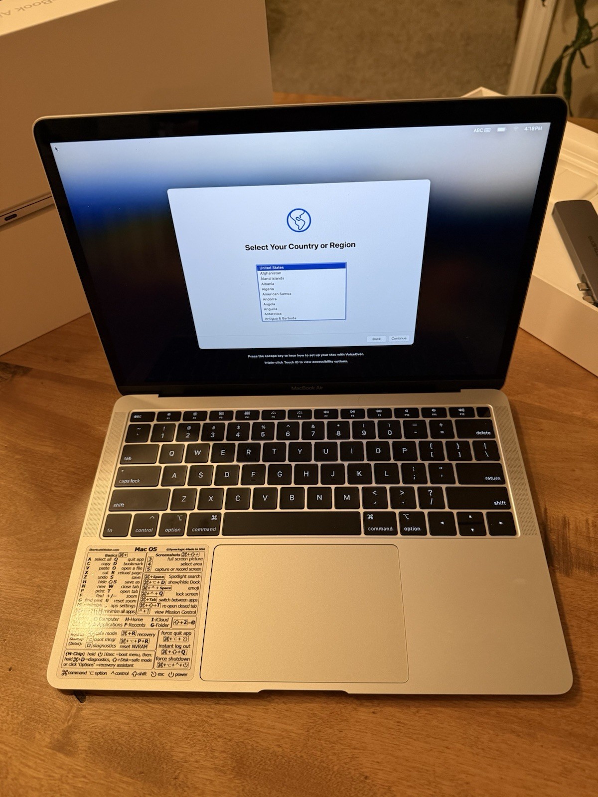 Apple MacBook Air 13” 2019 (A1932 / MVFK2LL/A) – 128GB – Silver