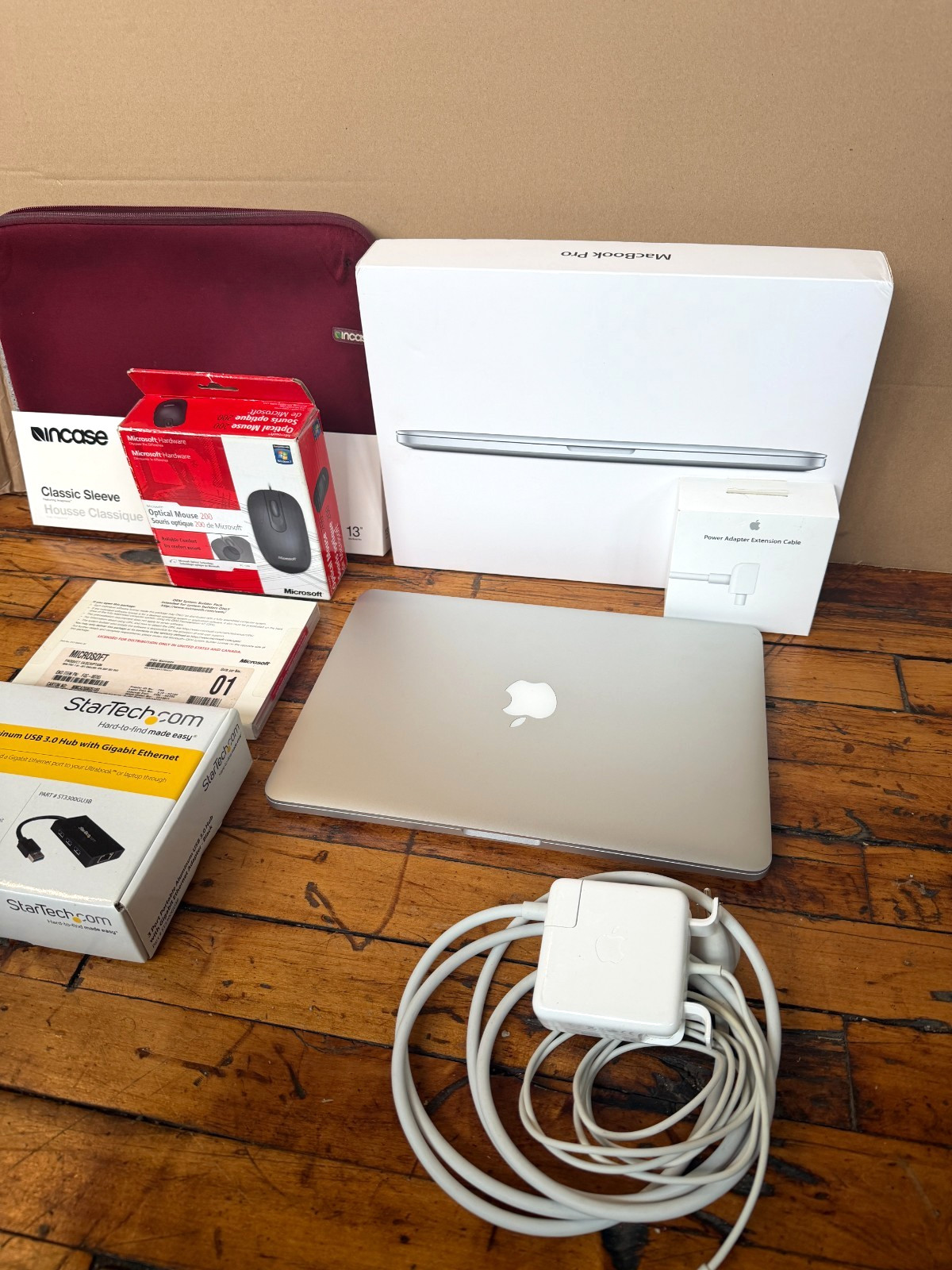 Apple MacBook Pro 13″ Retina i5 250GB SSD Bootcamp Windows Mac OS A1425 Bundle