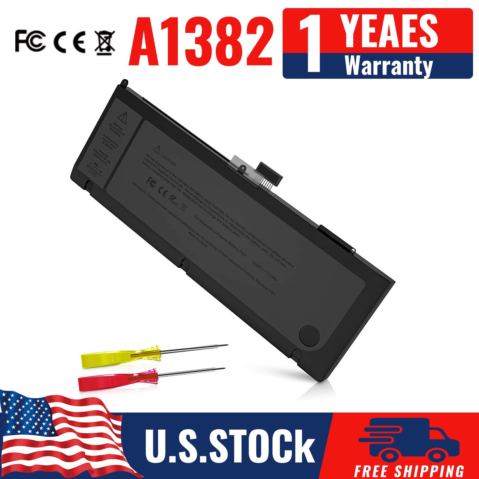 A1382 Battery For Apple MacBook Pro 15 inch A1286 Early Late 2011 Mid 2012