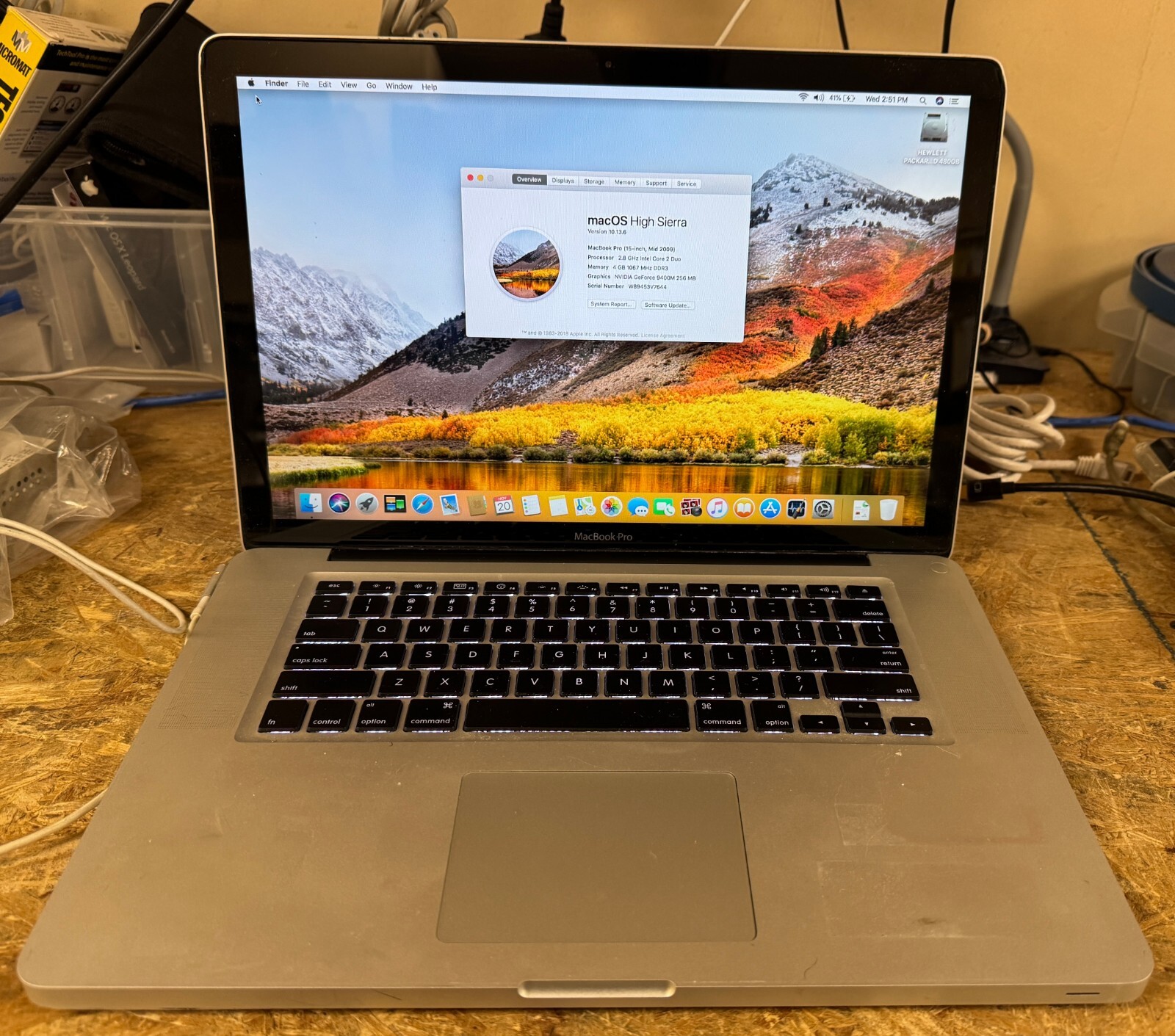 Apple MacBook Pro 15-inch November 2009 2.8GHz Intel Core 2 Duo (MB986LL/A)