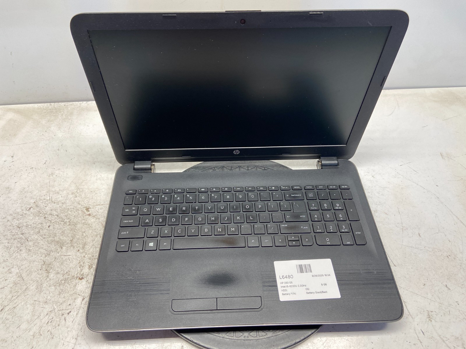 HP 250 G5 Intel i5-6200U 2.3GHz 8 GB NO HDD