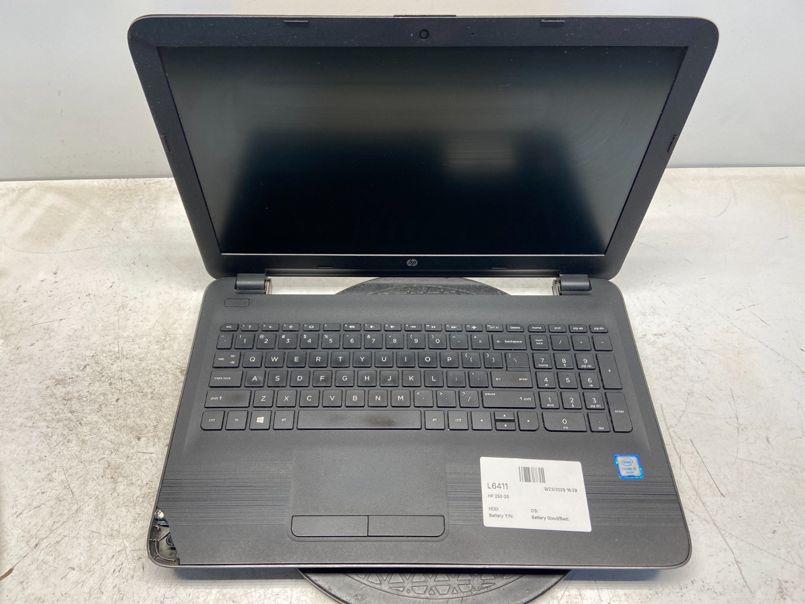 HP 250 G5 Intel i5-6200U 2.3GHz 8 GB NO HDD – BIOS LOCKED