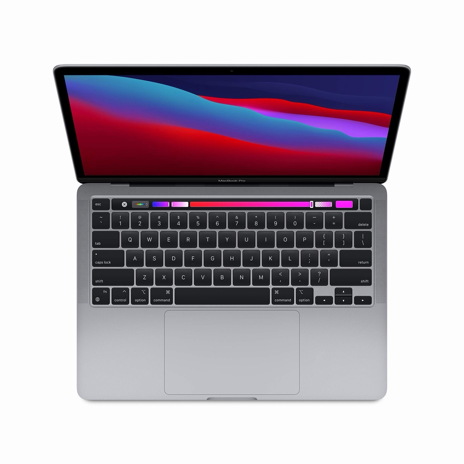 Apple MacBook Pro 13″ M1 Silver Laptop Touch Bar SSD USB-C 8-Core Graphics