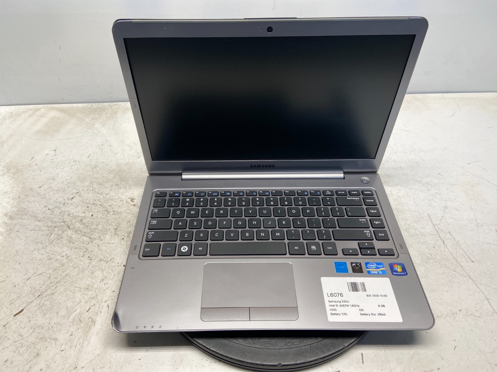 Samsung 530U Intel i5-2467M 1.6GHz 6 GB NO HDD