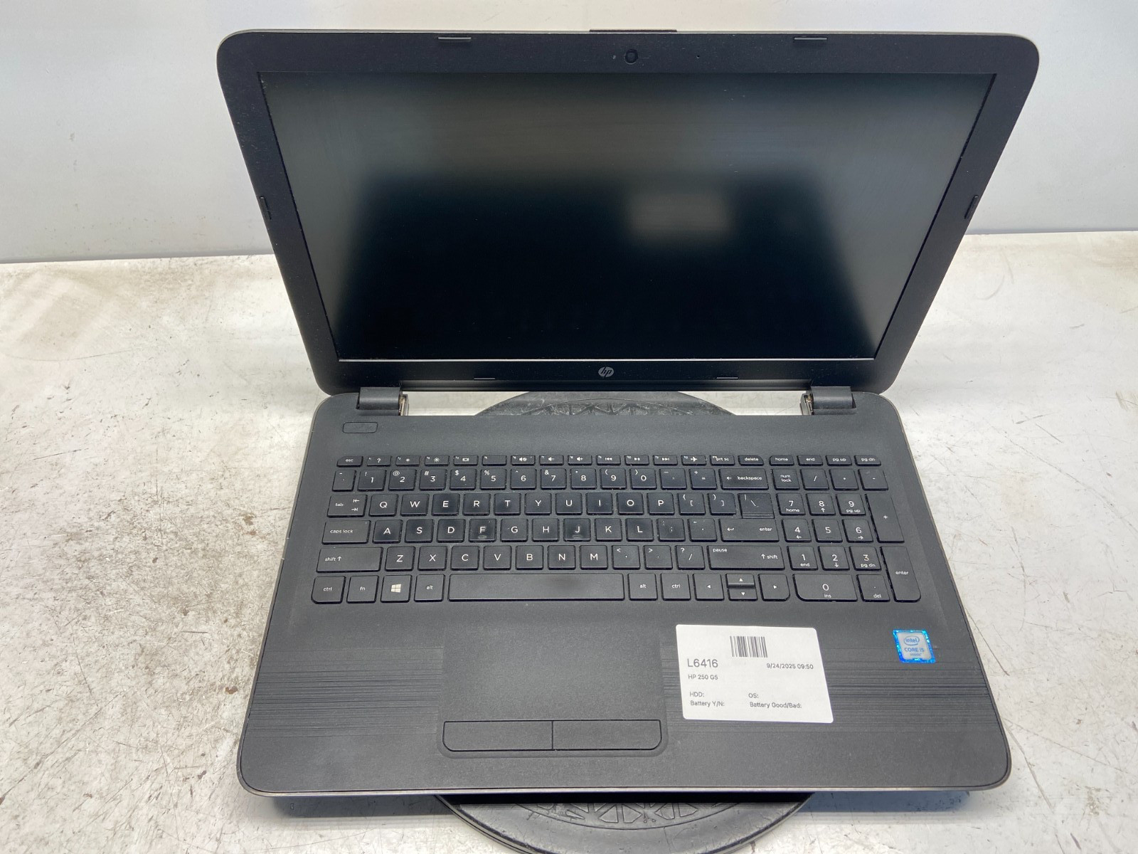 HP 250 G5 Intel i5-6200U 2.3GHz 8 GB NO HDD