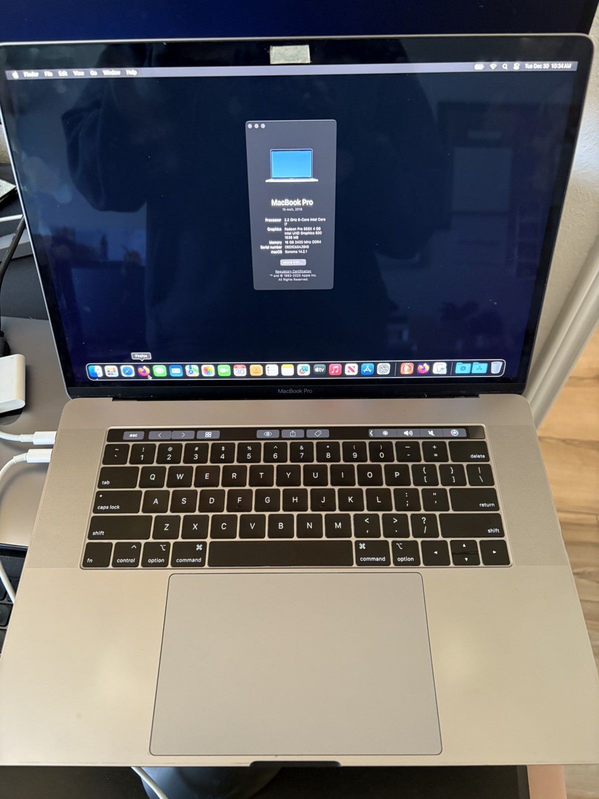 Apple MacBook Pro 15” 2018 – i7 / 16GB RAM *BOOTS SAFE MODE – GPU/DISPLAY Issue*