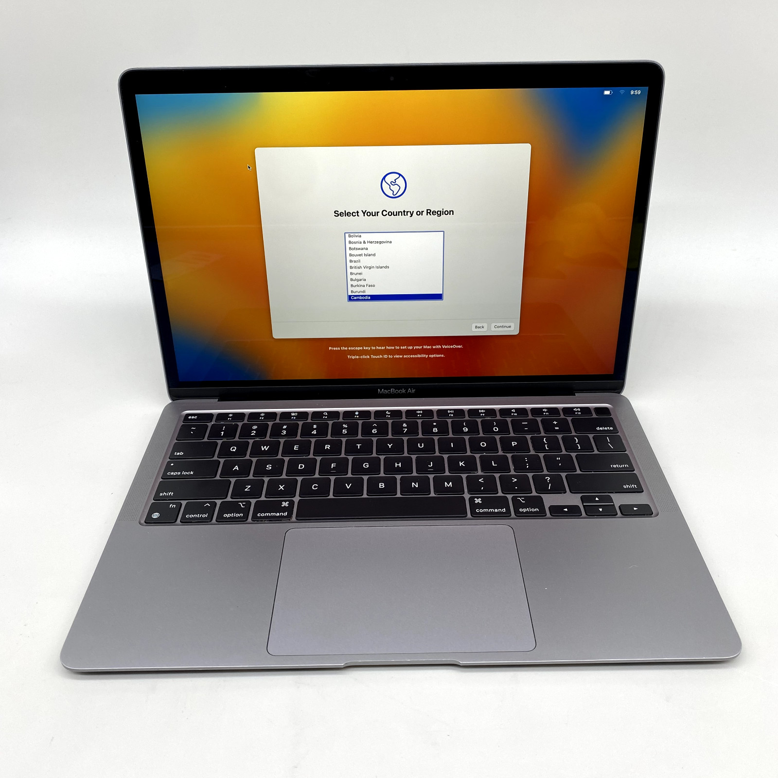 Apple MacBook Air M1 3.2GHz 2020 13″ A2337  8GB LPDDR4 128GB SSD Gray C/DNT/S3