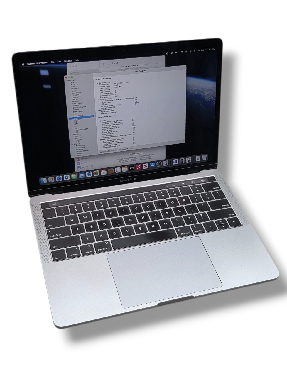 Apple MacBook Pro 13″ 2018 i5 8GB 256GB Space Gray WORKING – Read (Find My On)