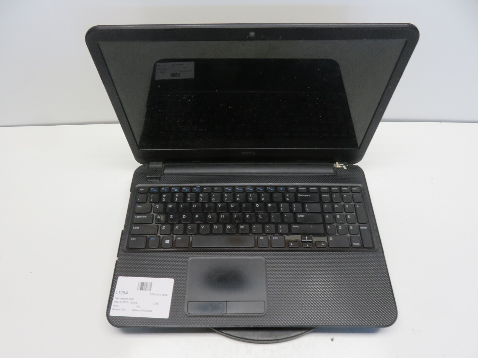 Dell Inspiron 3521 Intel i3-3217U 1.8GHz 2 GB NO HDD No Batt