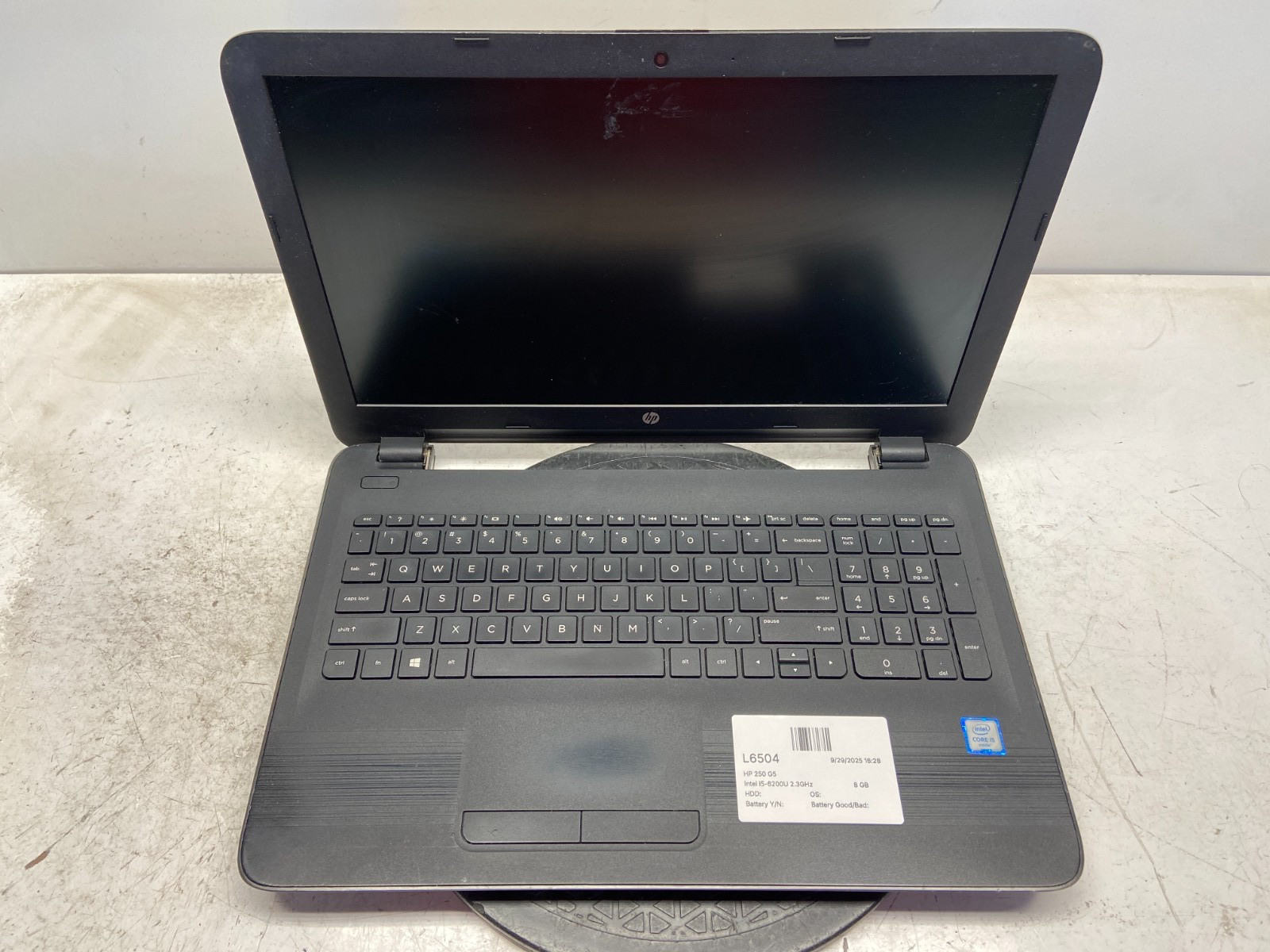 HP 250 G5 Intel i5-6200U 2.3GHz 8 GB NO HDD