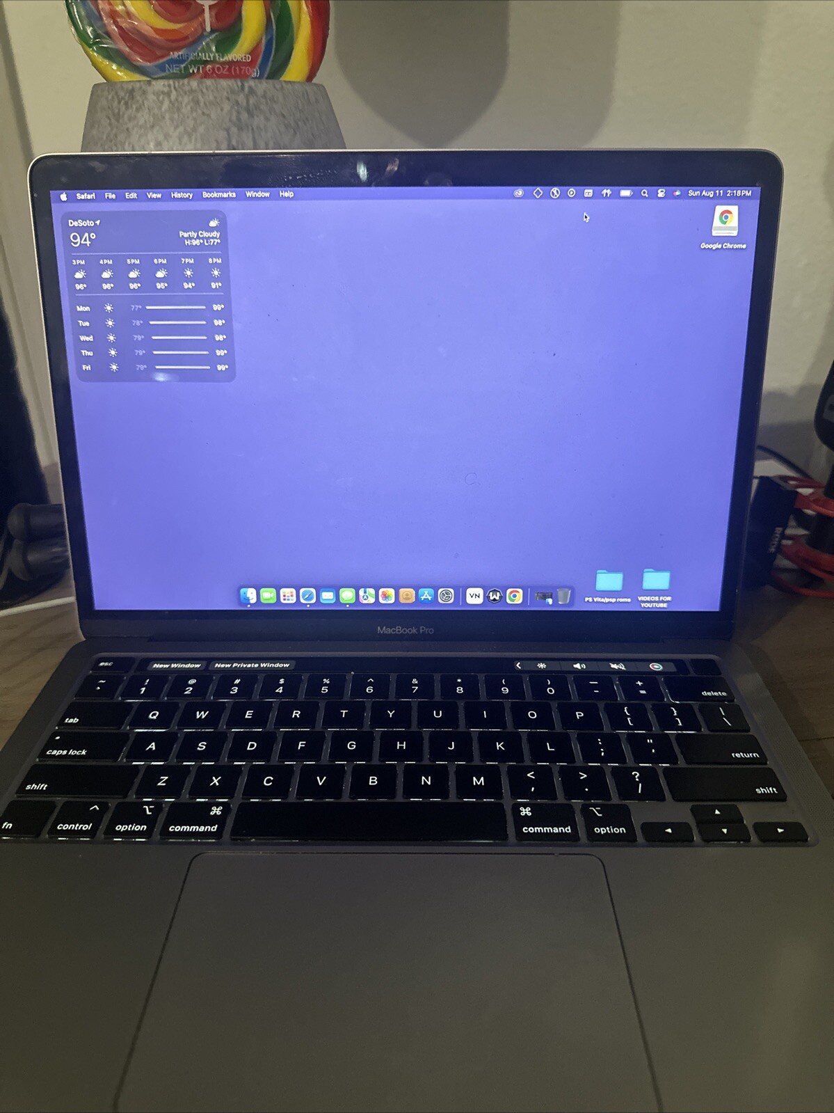 Apple MacBook Pro 13.3″ (512GB SSD, Intel Core i5 8th Gen., 3.90 GHz, 8GB)…