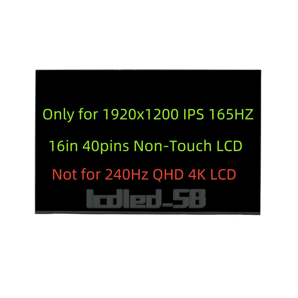 165Hz 16″ FHD+ LCD Screen ASUS TUF Gaming A16 FA617NS FA617XS FA617NS-A16.R77600