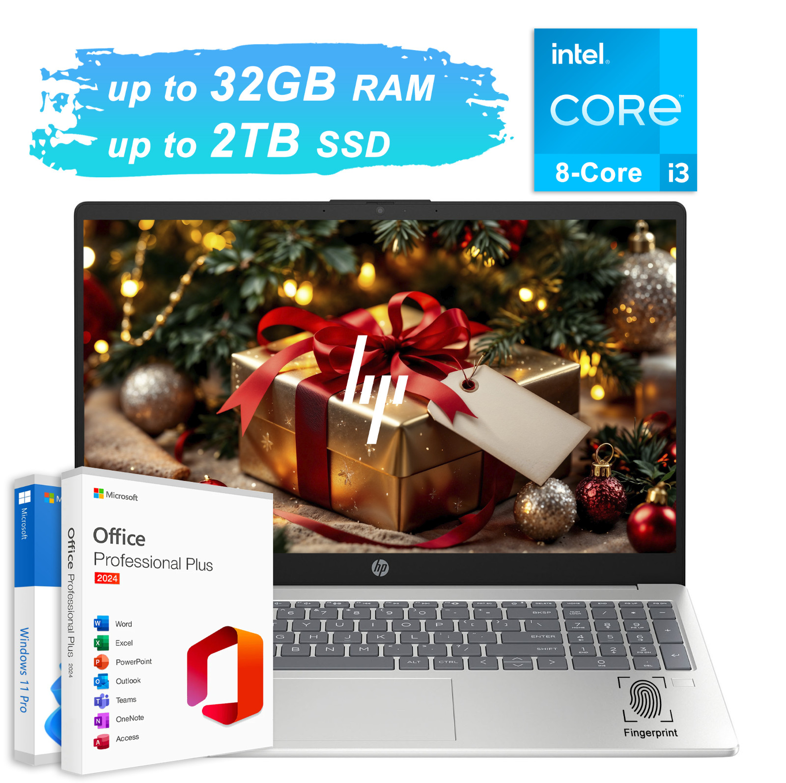 2026 HP Laptop Computer 15.6″ FHD 8-Core Intel i3 Upto 32GB RAM 2TB SSD Win11Pro